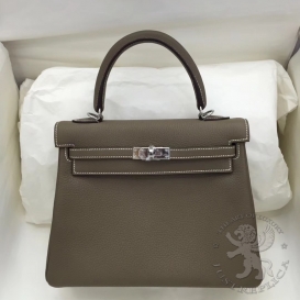 Hermes Kelly Togo 25cm Etoupe