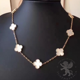 Van Cleef & Arpels Necklace Alhambra Mother-Of-Pearl 10 motifs