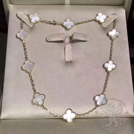 Van Cleef & Arpels Necklace Alhambra Mother-Of-Pearl 10 motifs
