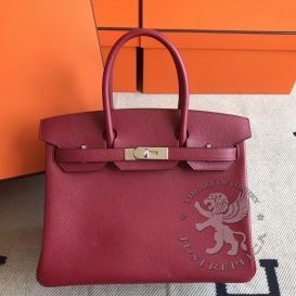 Hermes Birkin Epsom 30cm Rouge Grenade K1
