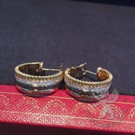 Boucheron Earrings Quatre Classique Edition Hoop Diamonds