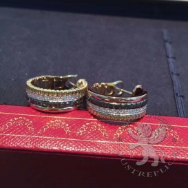 Boucheron Earrings Quatre Classique Edition Hoop Diamonds