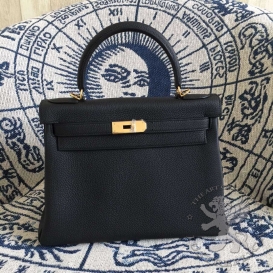 Hermes Kelly Togo 28cm Noir 89