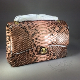Chanel Classic Python Jumbo 30.5cm