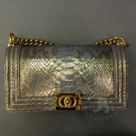 Chanel Boy Python 25cm