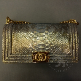 Chanel Boy Python 25cm