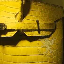 Hermes Birkin Crocodile Shiny Niloticus Yellow 35cm