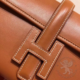 Hermes Jige Clutch Swift Gold 37