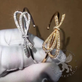 Tiffany Bracelet Bow Cuff pave Diamonds