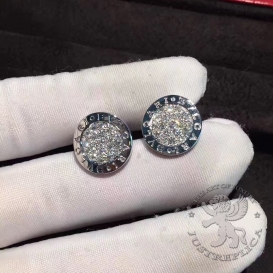 Bulgari Earstuds pave Diamonds