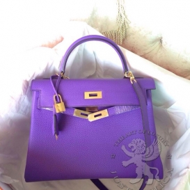 Hermes Kelly Togo 28cm Anemone