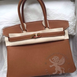Hermes Birkin Togo 30cm Light Brown