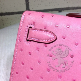 Hermes Kelly Cut Clutch Ostrich