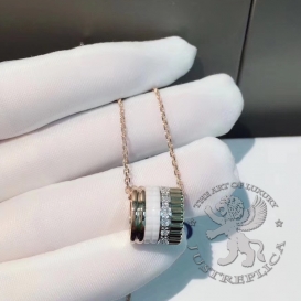 Boucheron Necklace Quatre White Edition Mini Ring Pendant Diamonds