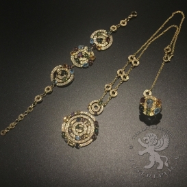 Bulgari Necklace Astrale Diamonds Gemstones large
