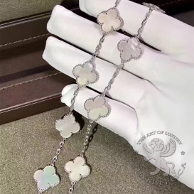 Van Cleef Arpels Bracelet Vintage Alhambra 5 motifs MOP