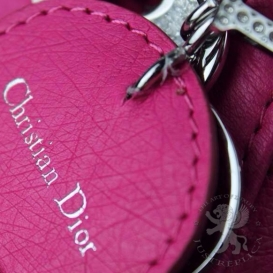 Lady Dior Ostrich Small 17cm Pink