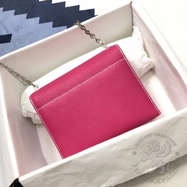 Hermes Verrou Chevre Mysore Goatskin 19cm Rose Tyrien E5