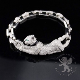 CARTIER Bracelet Panthere De Cartier pave Diamonds
