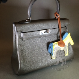 Hermes Kelly Togo 28cm Grey