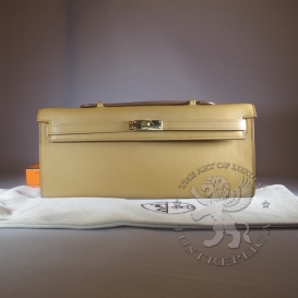 Hermes Kelly Cut Swift Beige