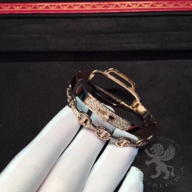 Hermes Bracelet Diamond Kelly Double Tour 80D