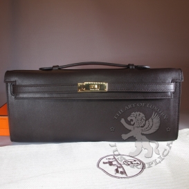 Hermes Kelly Cut Swift Brown