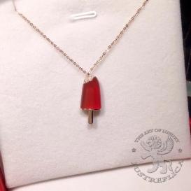 Bulgari Necklace Gelati Carnelian with Diamonds