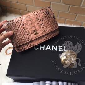 Chanel WOC 19cm Python