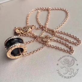 Bulgari Necklace B.zero1 black with Diamonds