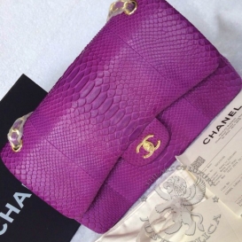 Chanel Classic Python Jumbo 30.5cm
