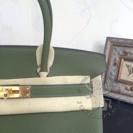 Hermes Birkin Togo 30cm Asparagus