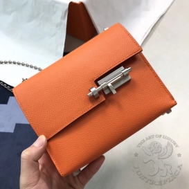 Hermes Verrou Epsom 19cm Orange 93