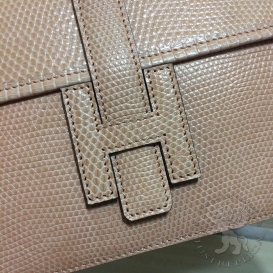 Hermes Jige Clutch Lizard Poussiere