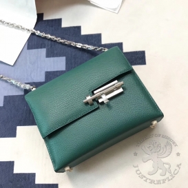Hermes Verrou Epsom 19cm Malachite Z6