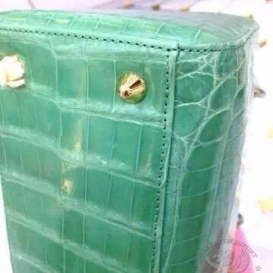 Dior Lady Dior 23cm Crocodile Green