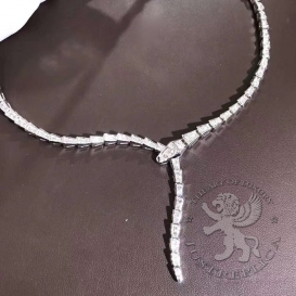 Bulgari Necklace Serpenti pave Diamonds slim