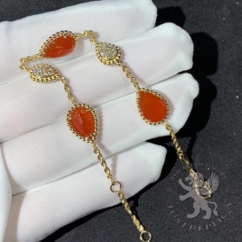 Boucheron Bracelet Serpent Boheme 5 motifs Carnelian 16D