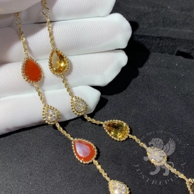Boucheron Bracelet Serpent Boheme 5 motifs Carnelian 16D