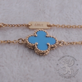 Van Cleef Arpels Bracelet Sweet Alhambra Turquoise