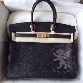 Hermes Birkin Togo 30cm Bi-color Black