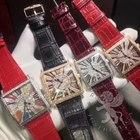 Franck Muller Watch Master Square pave Diamonds