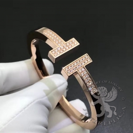 Tiffany Bracelet T Square 60 Diamonds