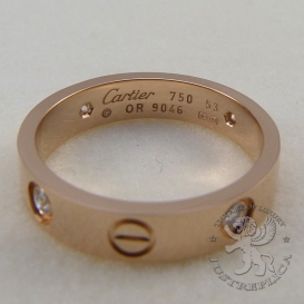 CARTIER Ring Love 4 diamonds