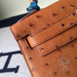 Hermes Kelly Ostrich 28cm Gold 37 FHS