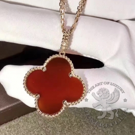 Van Cleef Arpels Necklace Magic Alhambra Carnelian 