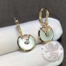 CARTIER Earrings Amulette de Cartier MOP 20D