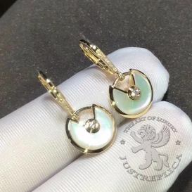CARTIER Earrings Amulette de Cartier MOP 20D