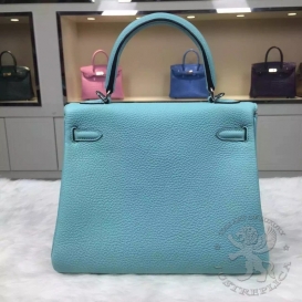 Hermes Kelly Togo 25cm 3P Lagon