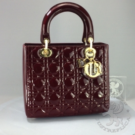 Dior Lady Dior 24cm Cherry